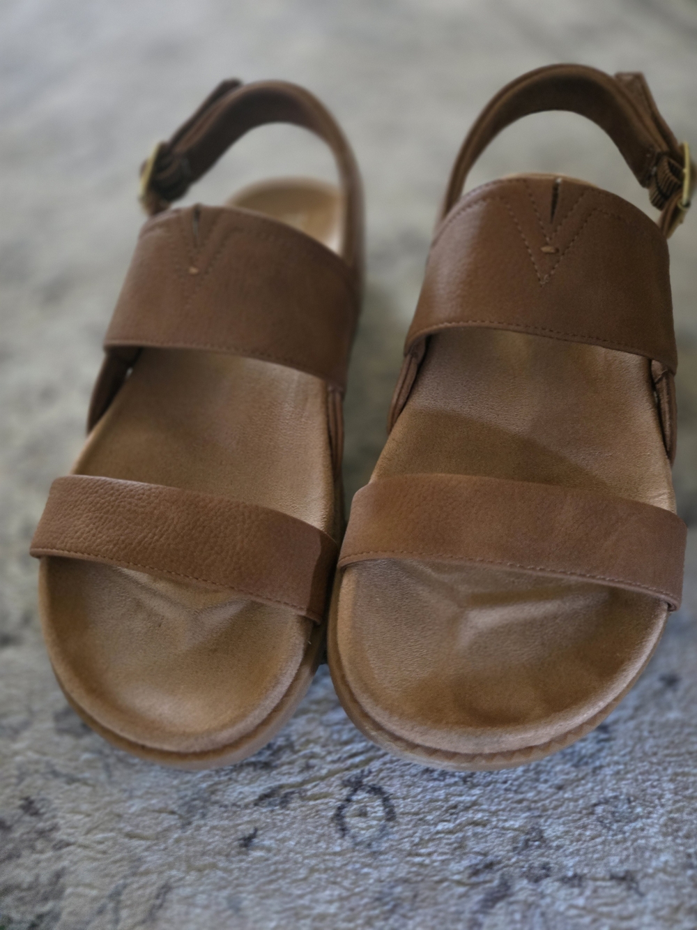 Toms Womens Brown Leather Slingback Sandals - Picture 2 of 3